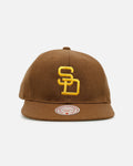 Mitchell & Ness San Diego Padres 'Vintage Baseball' Vintage Fit Strapback Brown