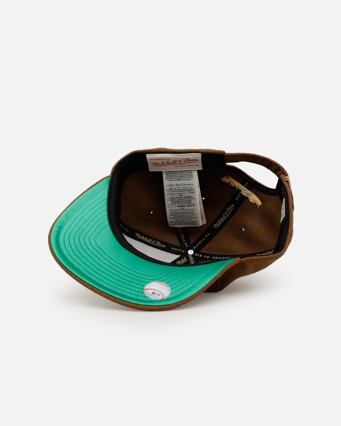 Mitchell & Ness San Diego Padres 'Vintage Baseball' Vintage Fit Strapback Brown