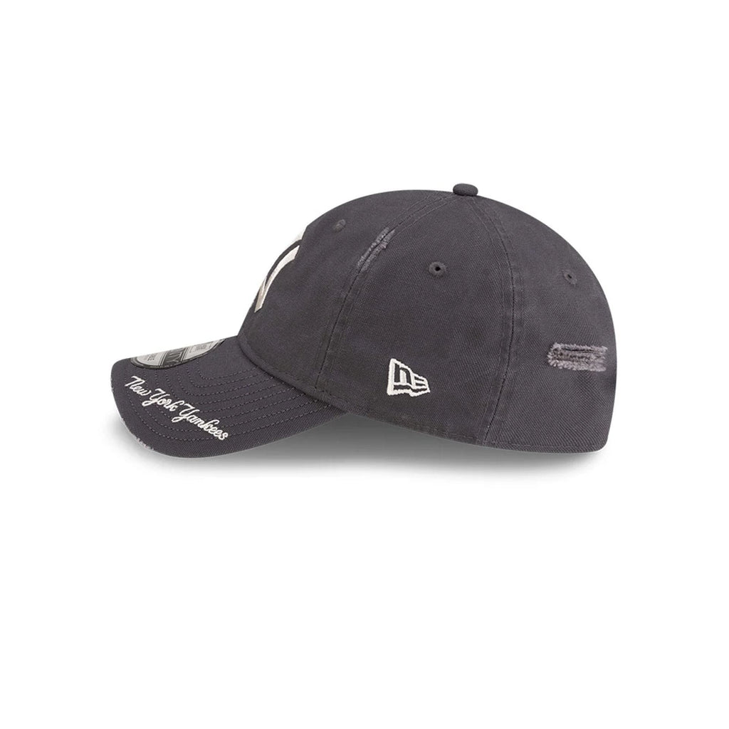 New York Yankees MLB Visor Logo Dark Grey 9TWENTY Adjustable Cap