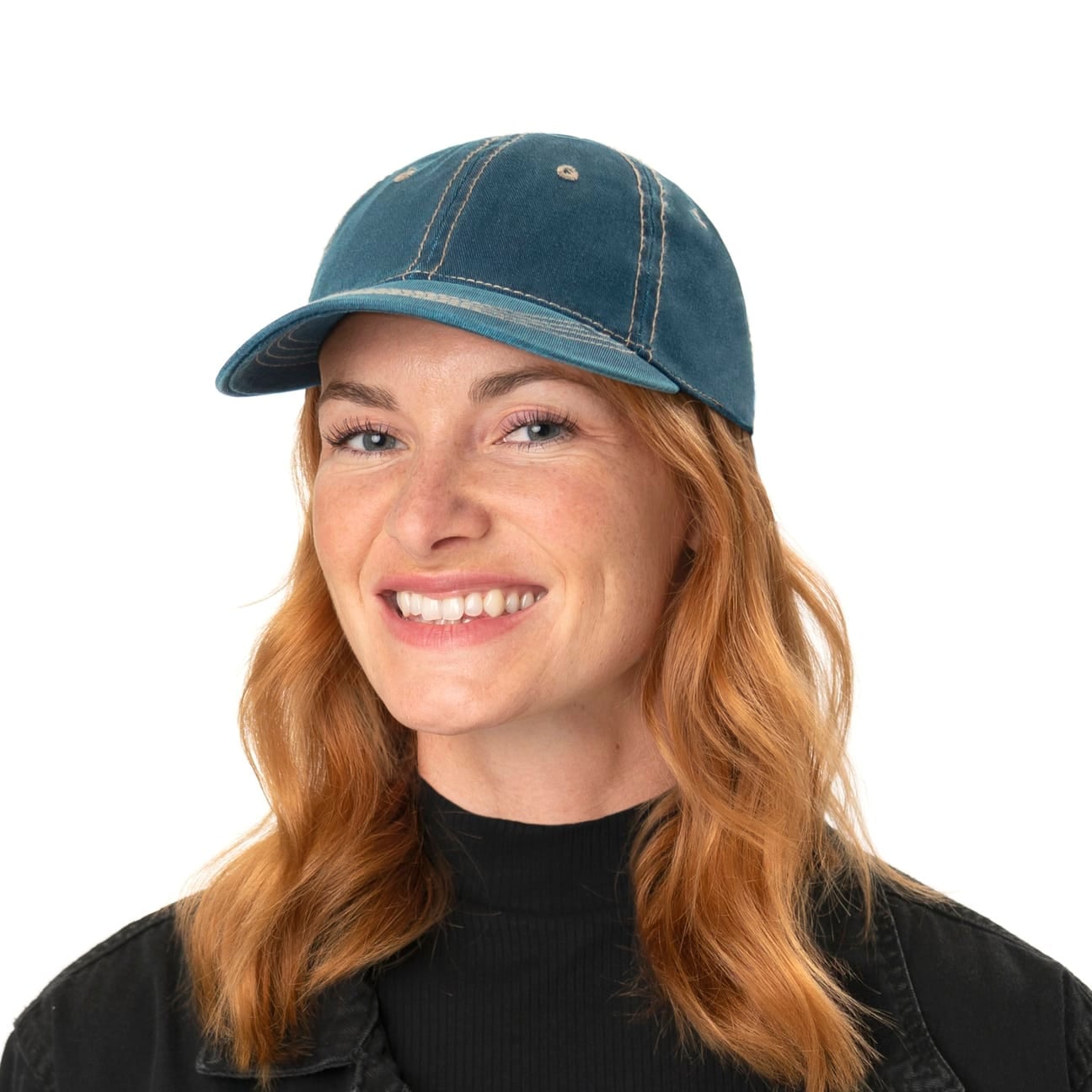 Washed Denim Baseball Cap