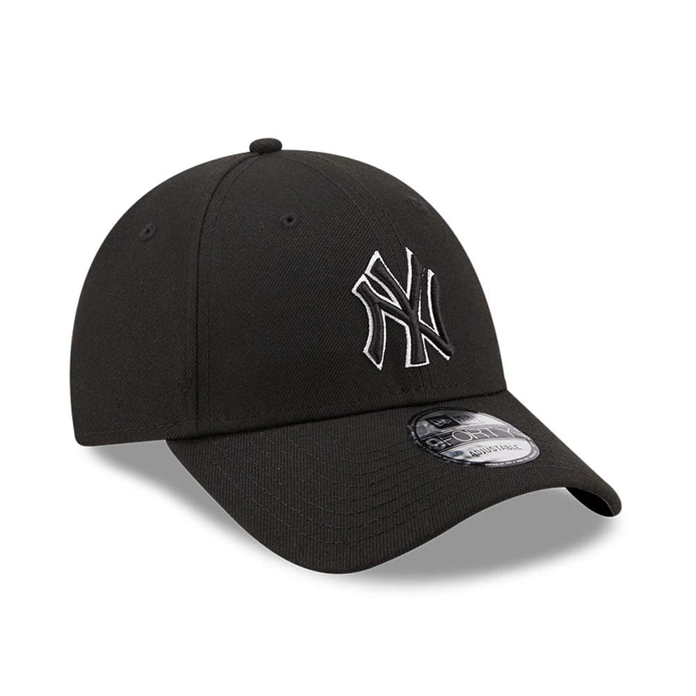 New York Yankees Pop Outline Black 9FORTY Cap