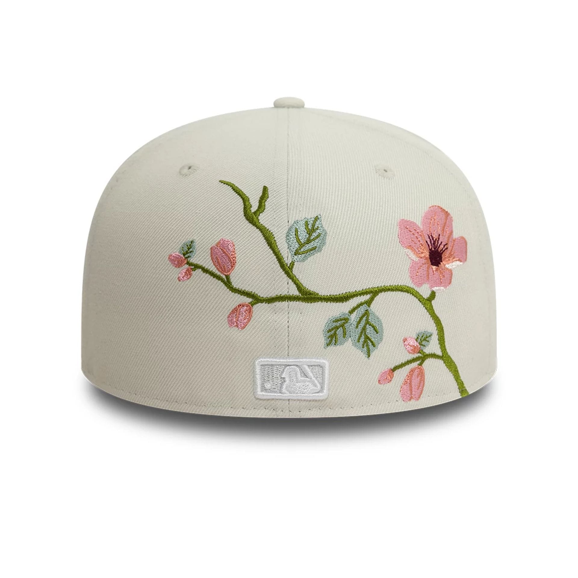 New York Yankees MLB Floral Light Beige 59FIFTY Fitted Cap