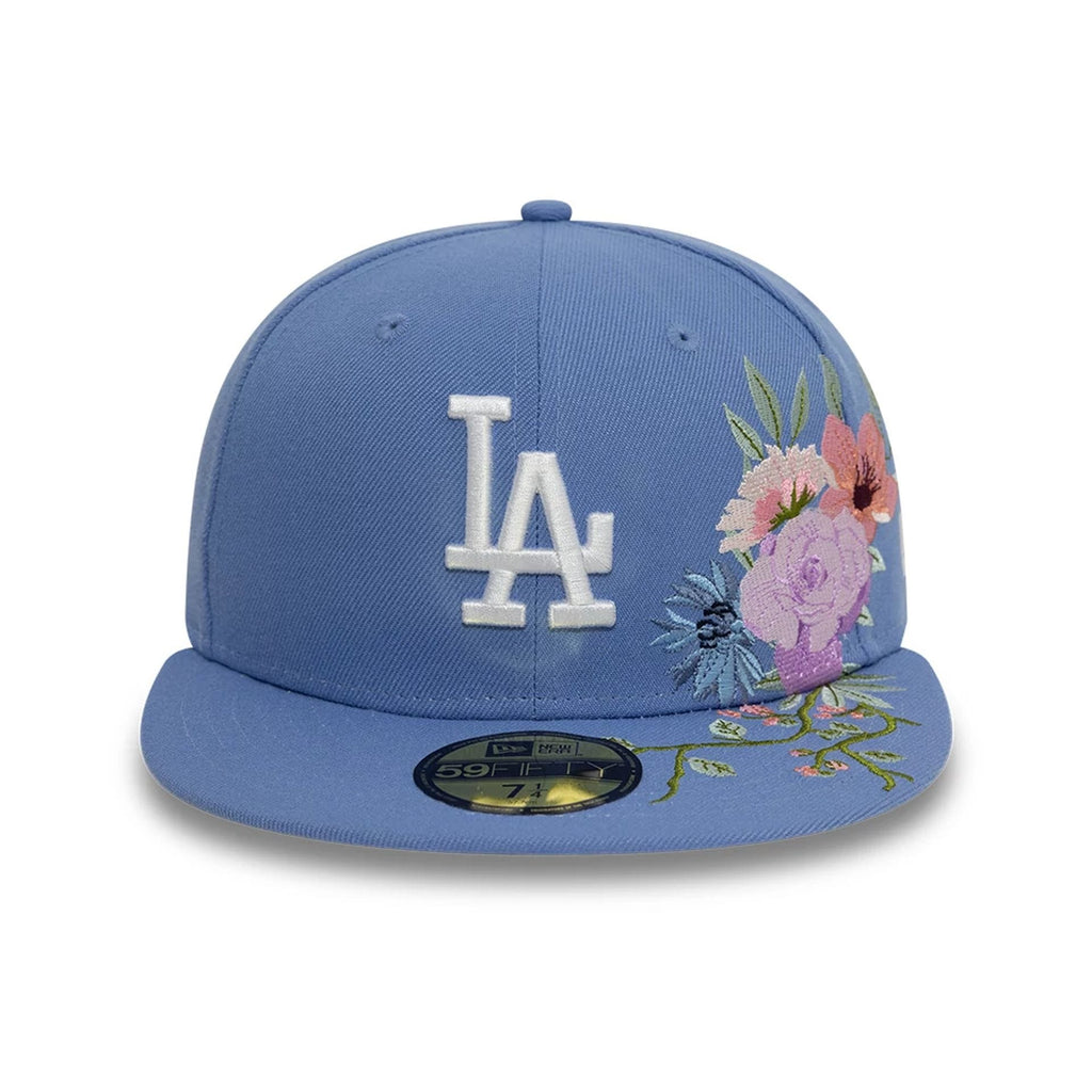LA Dodgers MLB Floral Blue 59FIFTY Fitted Cap