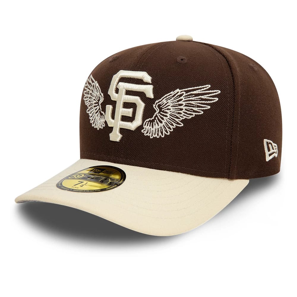 San Francisco Giants MLB Team Wings Dark Brown 59FIFTY Fitted Cap
