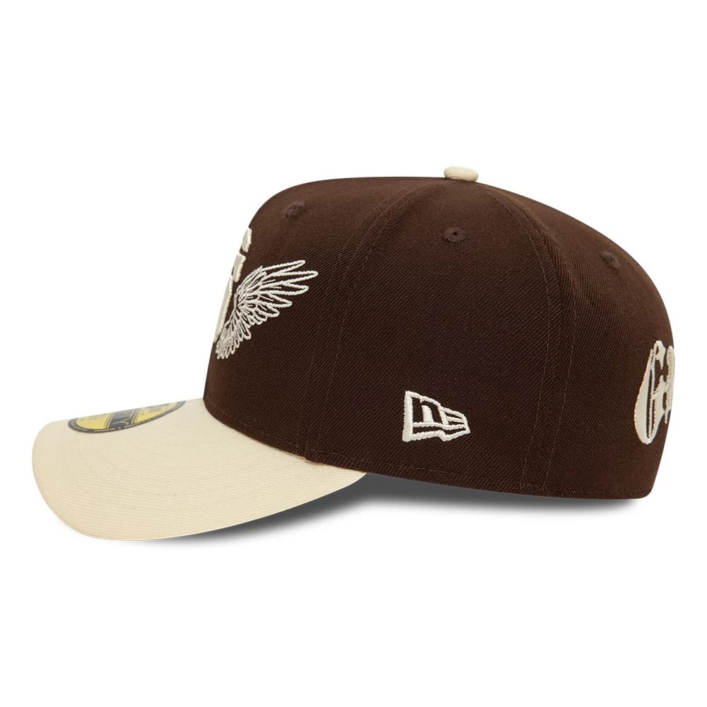 San Francisco Giants MLB Team Wings Dark Brown 59FIFTY Fitted Cap