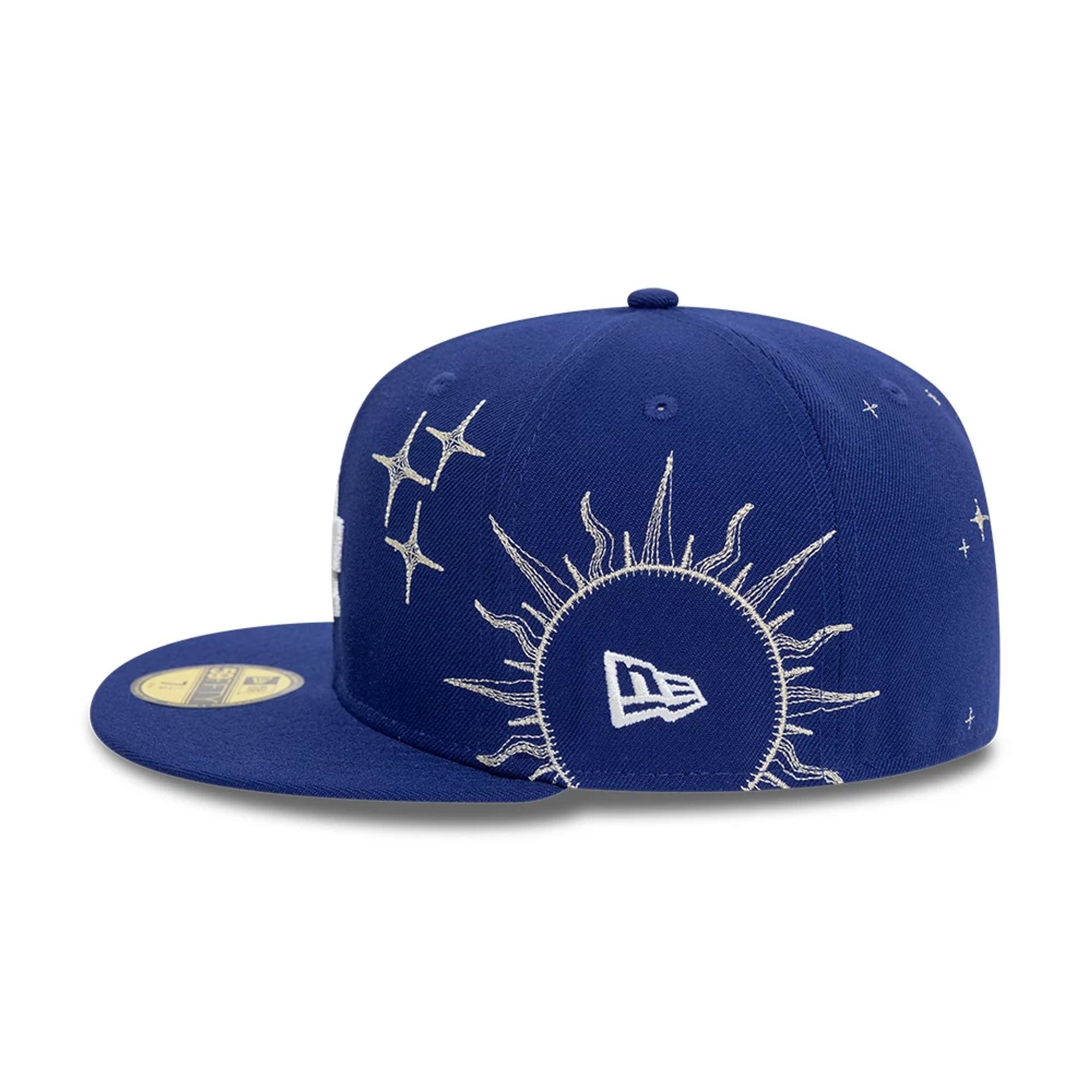 LA Dodgers MLB Zodiac Dark Blue 59FIFTY Fitted Cap