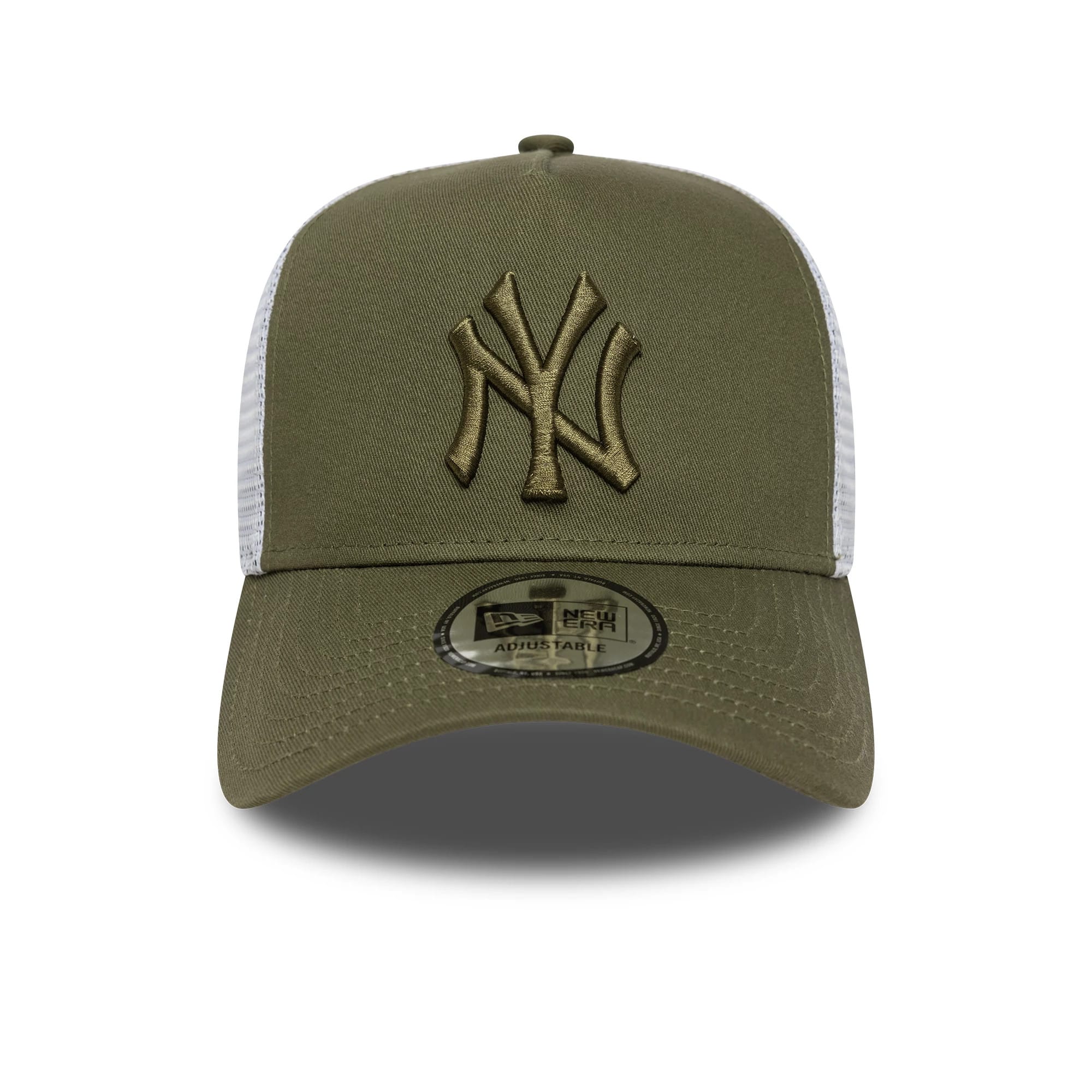 New York Yankees MLB League Essential Dark Green 9FORTY E-Frame Trucker Adjustable Cap