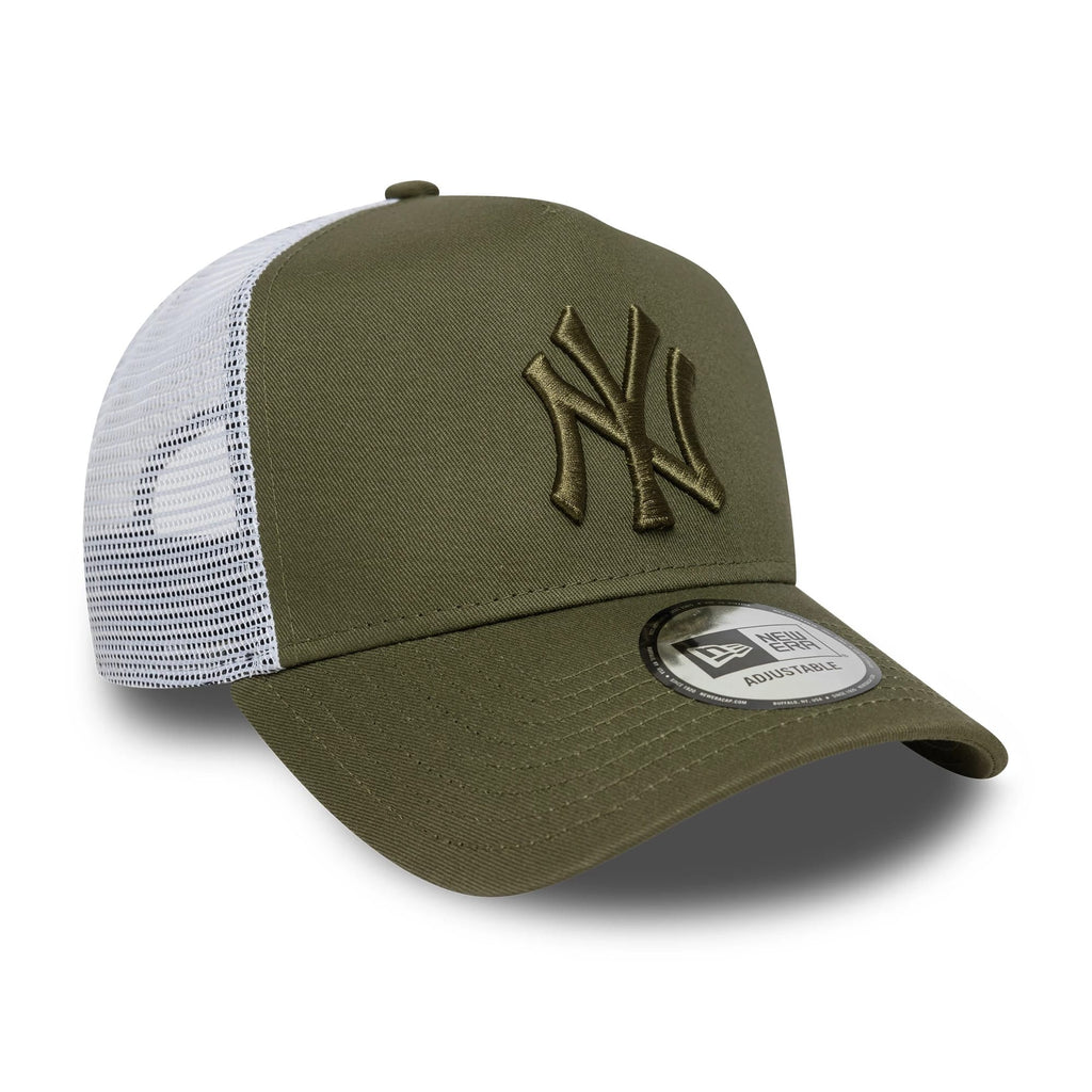 New York Yankees MLB League Essential Dark Green 9FORTY E-Frame Trucker Adjustable Cap