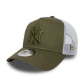 New York Yankees MLB League Essential Dark Green 9FORTY E-Frame Trucker Adjustable Cap