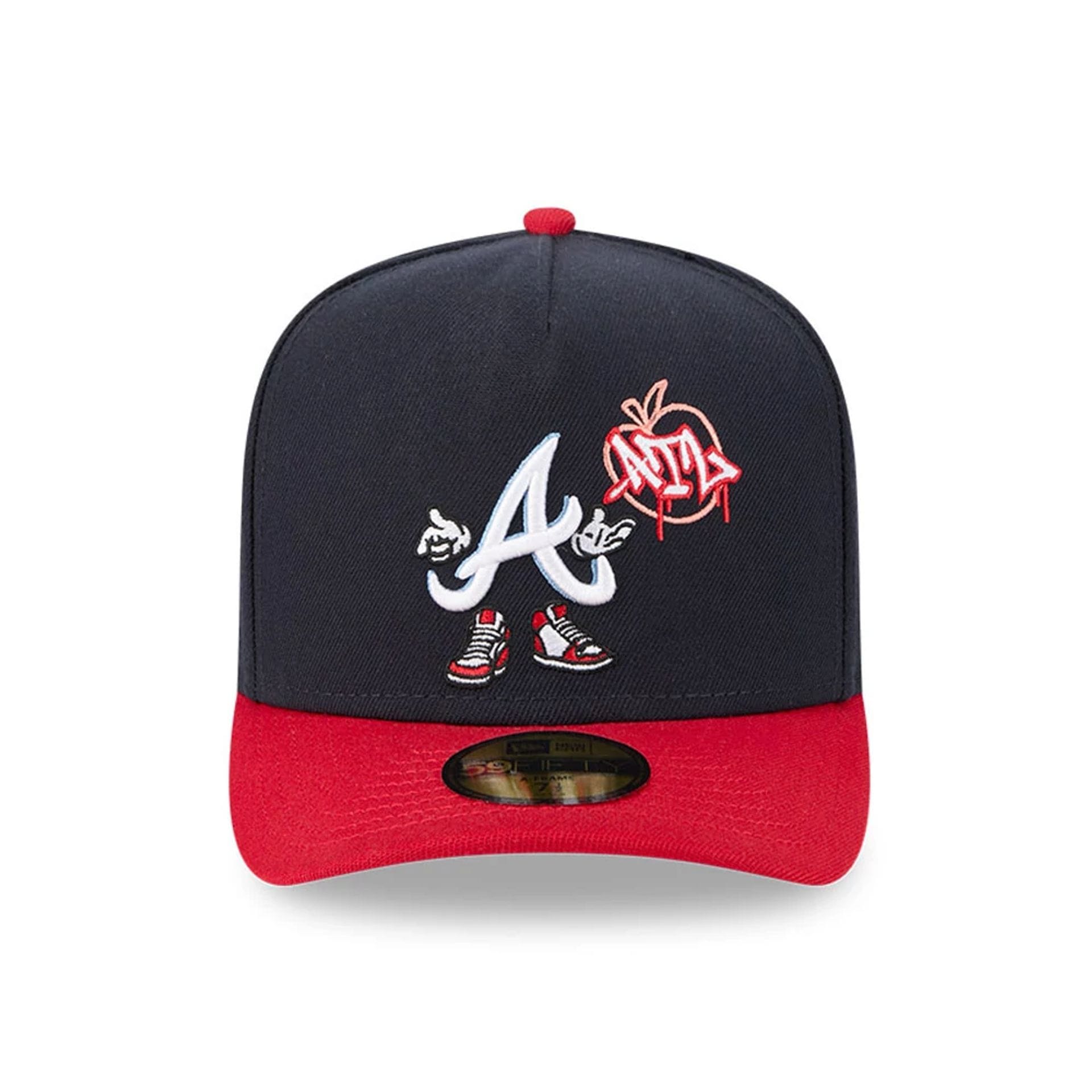 Atlanta Braves MLB Cartoon Navy 59FIFTY A-Frame Fitted Cap