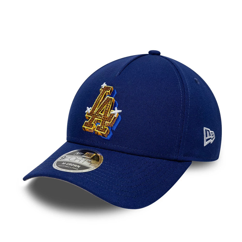LA Dodgers MLB Emblem Dark Blue 9FORTY M-Crown A-Frame Adjustable Cap