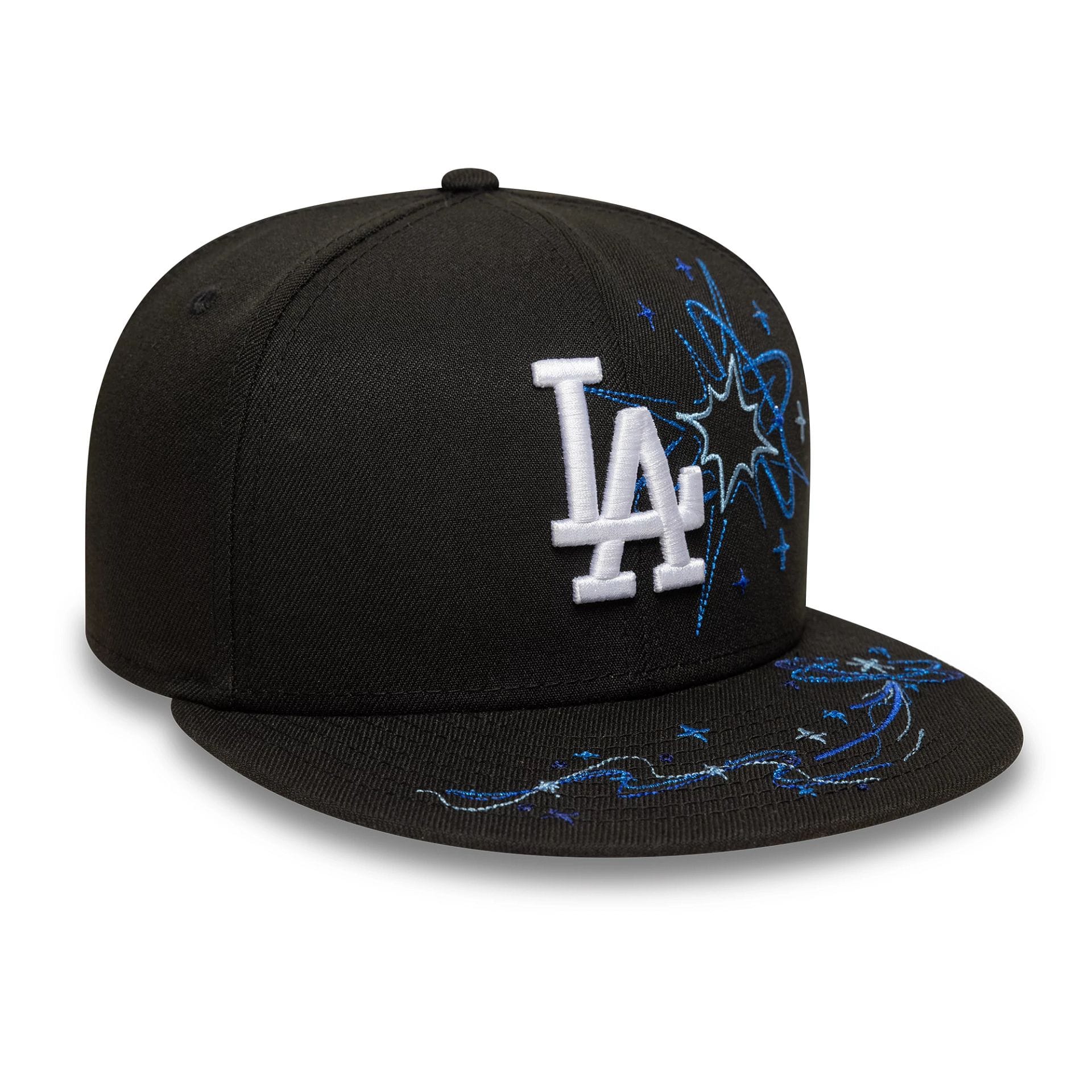 LA Dodgers MLB Zodiac Black 59FIFTY Fitted Cap