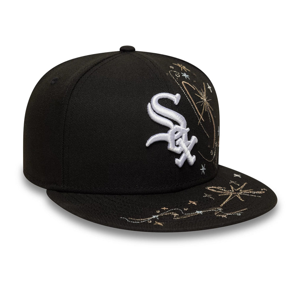 Chicago White Sox MLB Zodiac Black 59FIFTY Fitted Cap