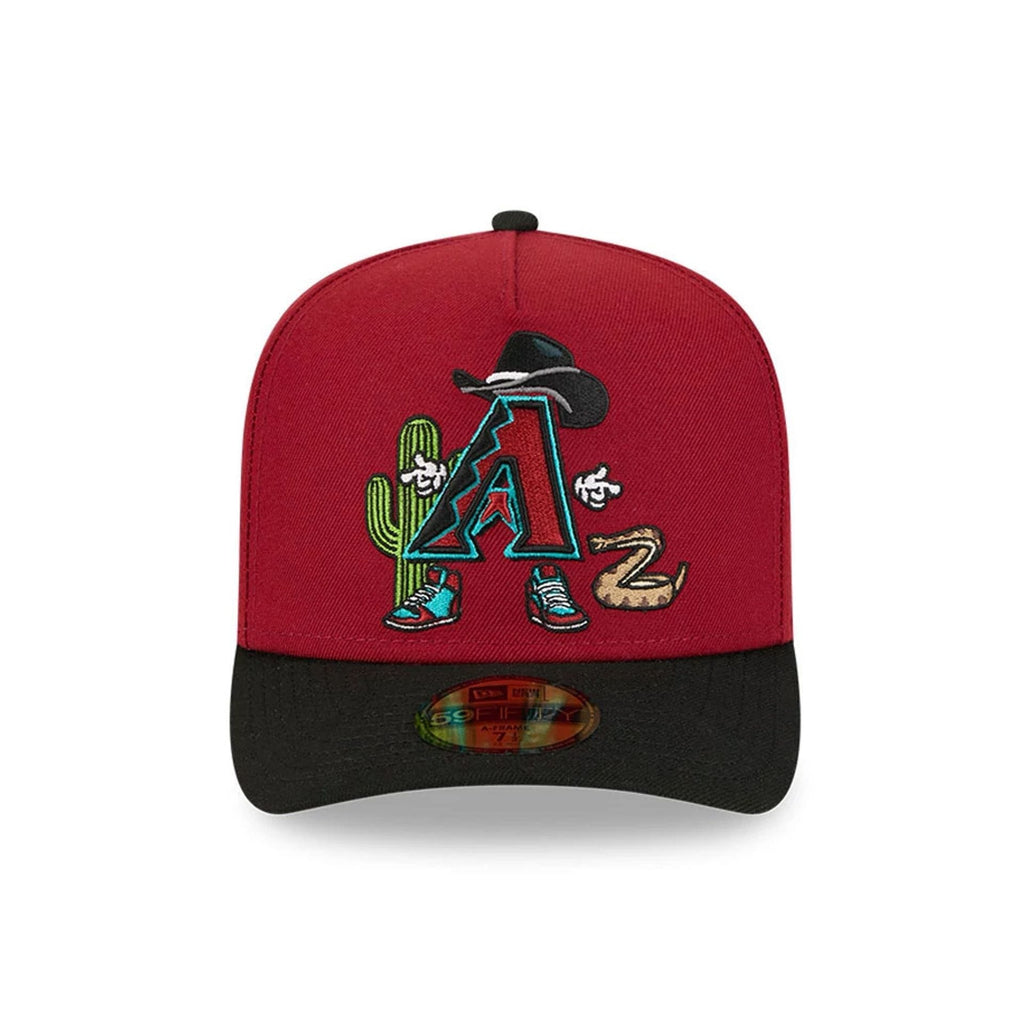 Arizona Diamondbacks MLB Cartoon Dark Red 59FIFTY A-Frame Fitted Cap