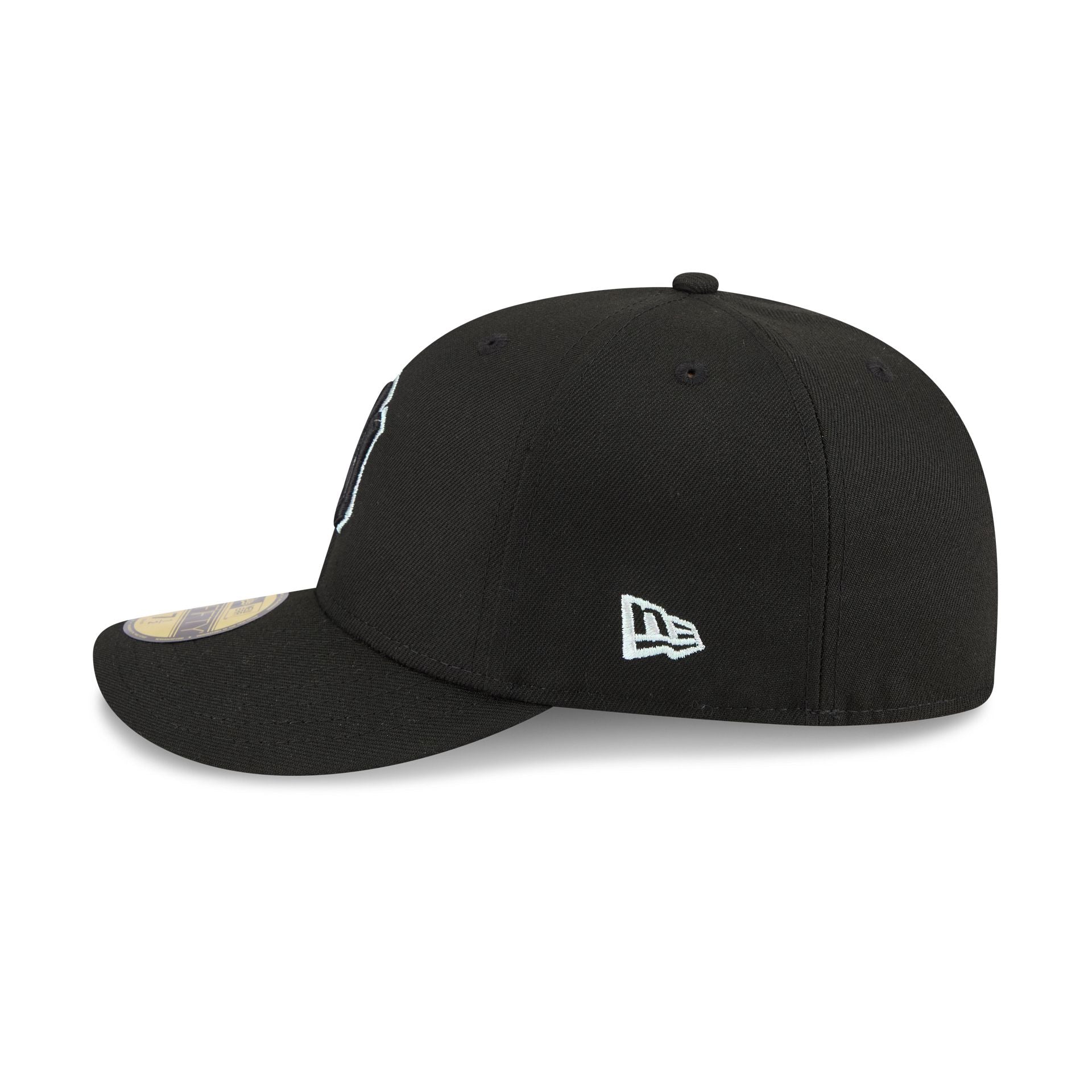 New York Yankees Black Pre-Curve 59FIFTY Fitted Hat