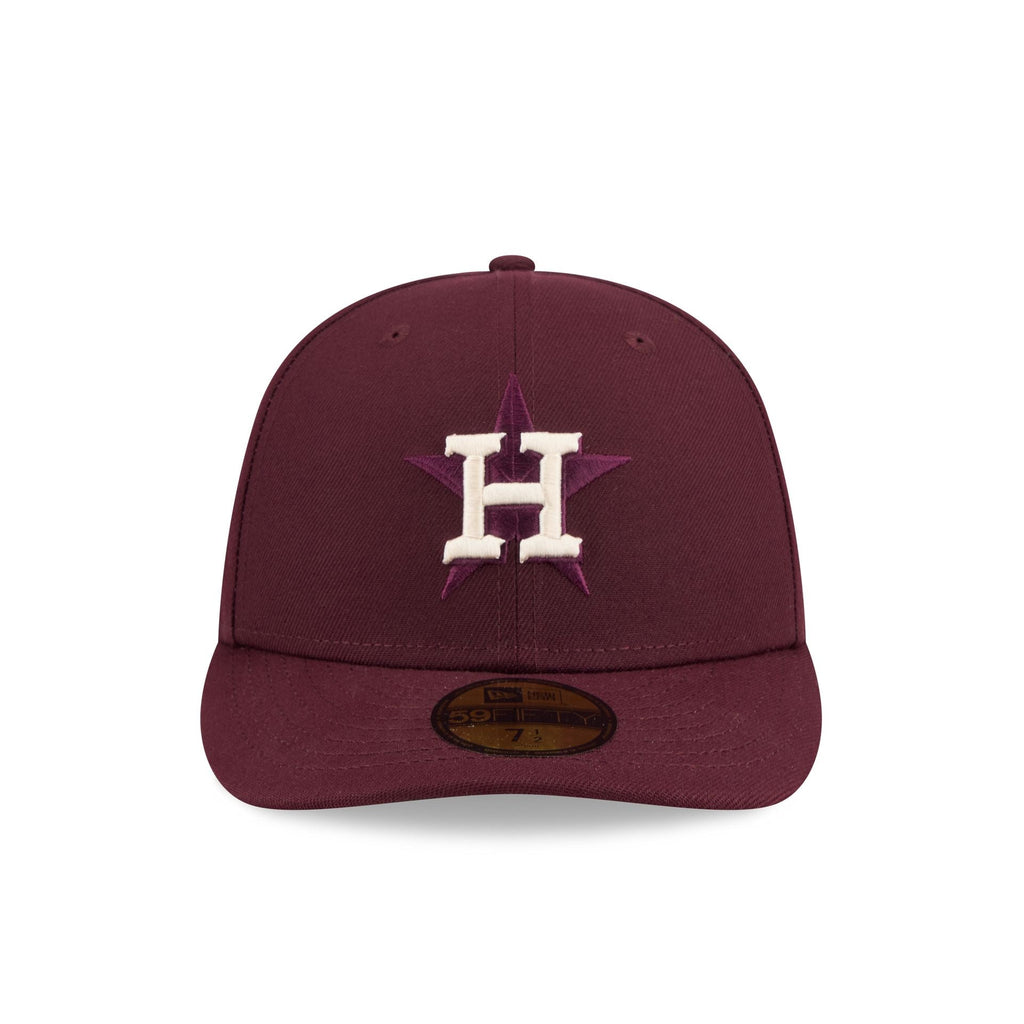 Houston Astros Maroon Pre-Curve 59FIFTY Fitted Hat