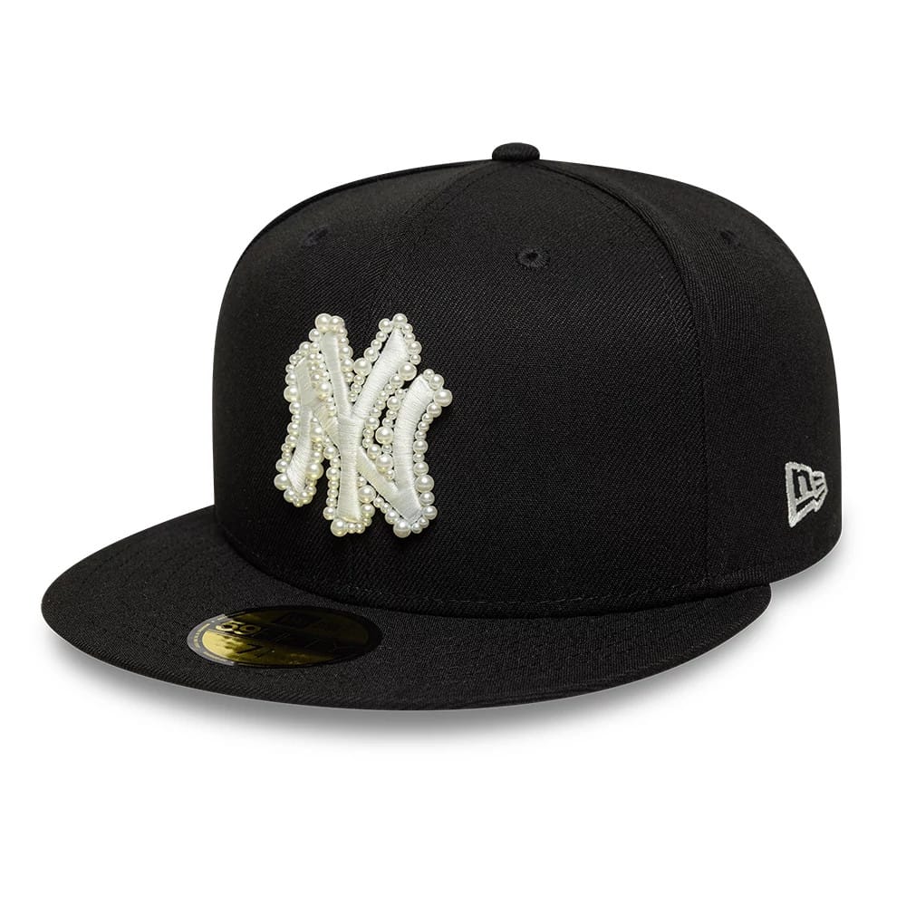 New York Yankees MLB Faux Pearl Black 59FIFTY Fitted Cap