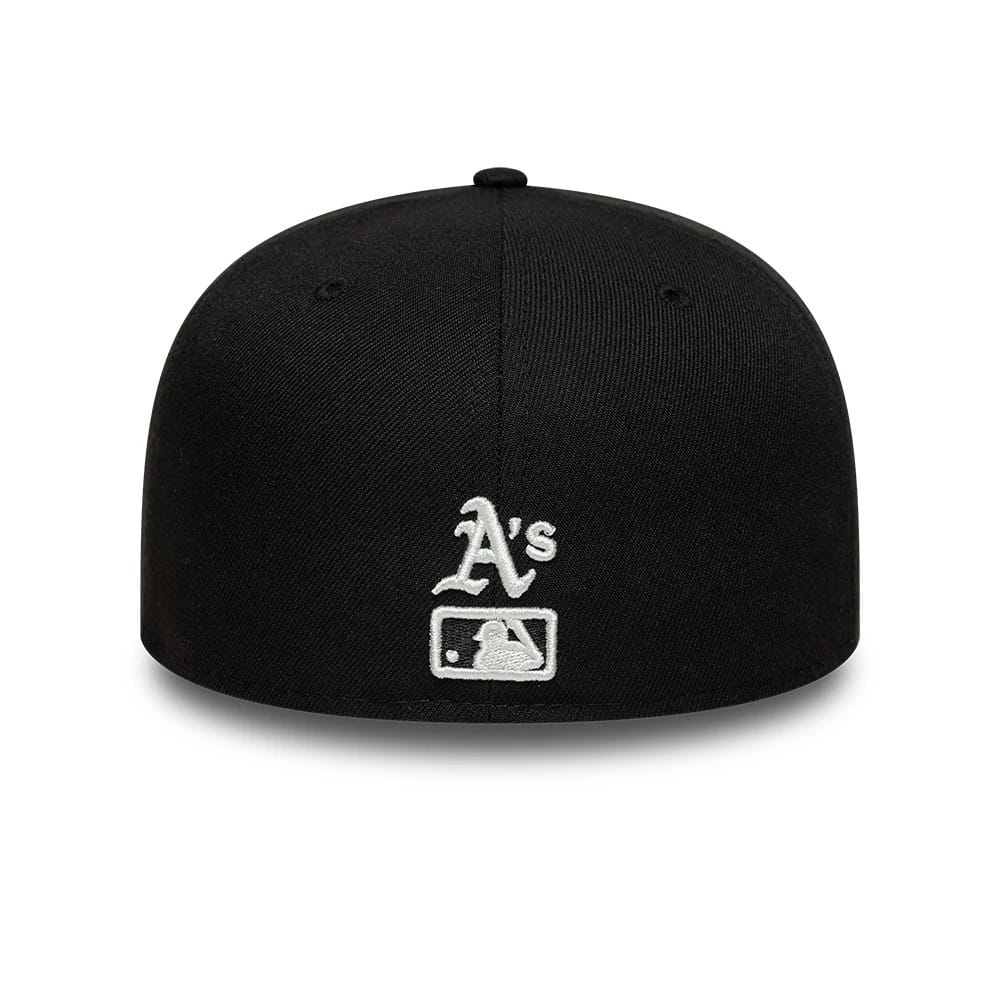 Oakland Athletics MLB Faux Pearl Black 59FIFTY Fitted Cap