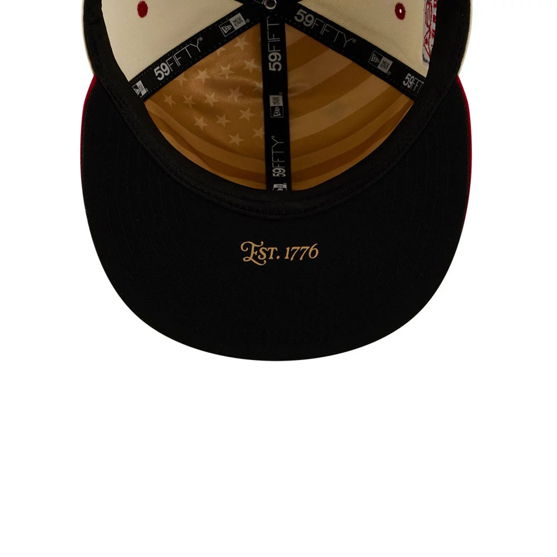 Boston Red Sox MLB 4th Of July 2026 Cream 59FIFTY Fitted Cap