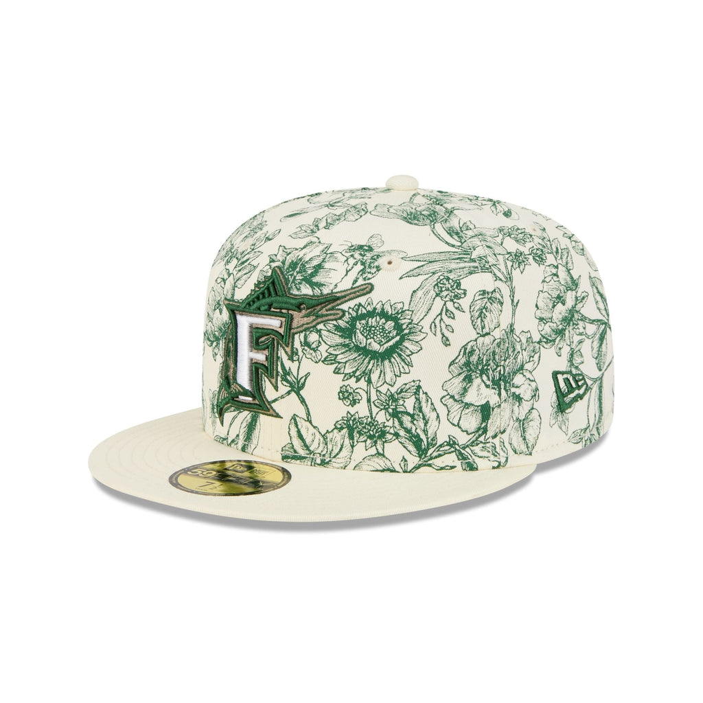Miami Marlins Spring Floral 59FIFTY Fitted Hat