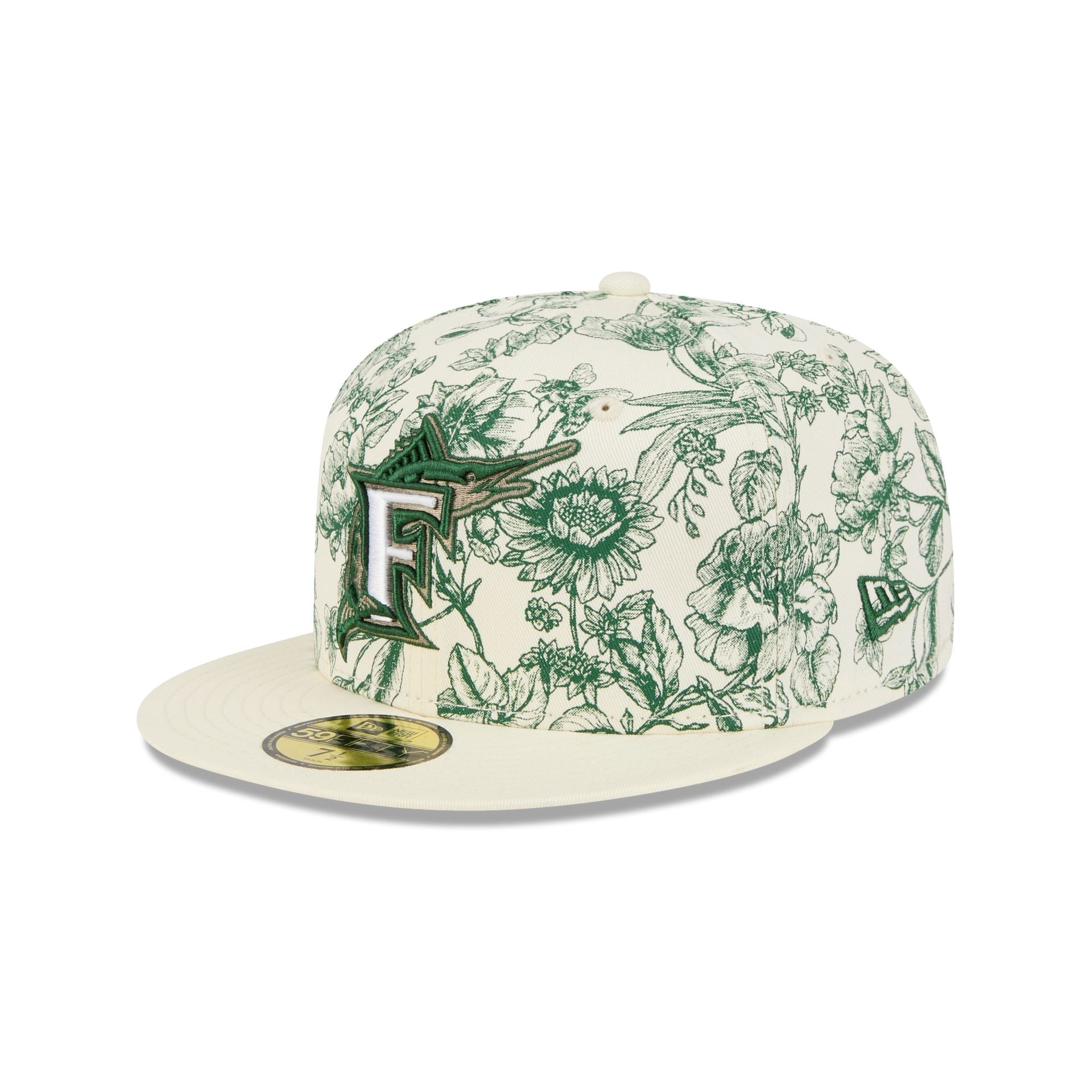 Miami Marlins Spring Floral 59FIFTY Fitted Hat