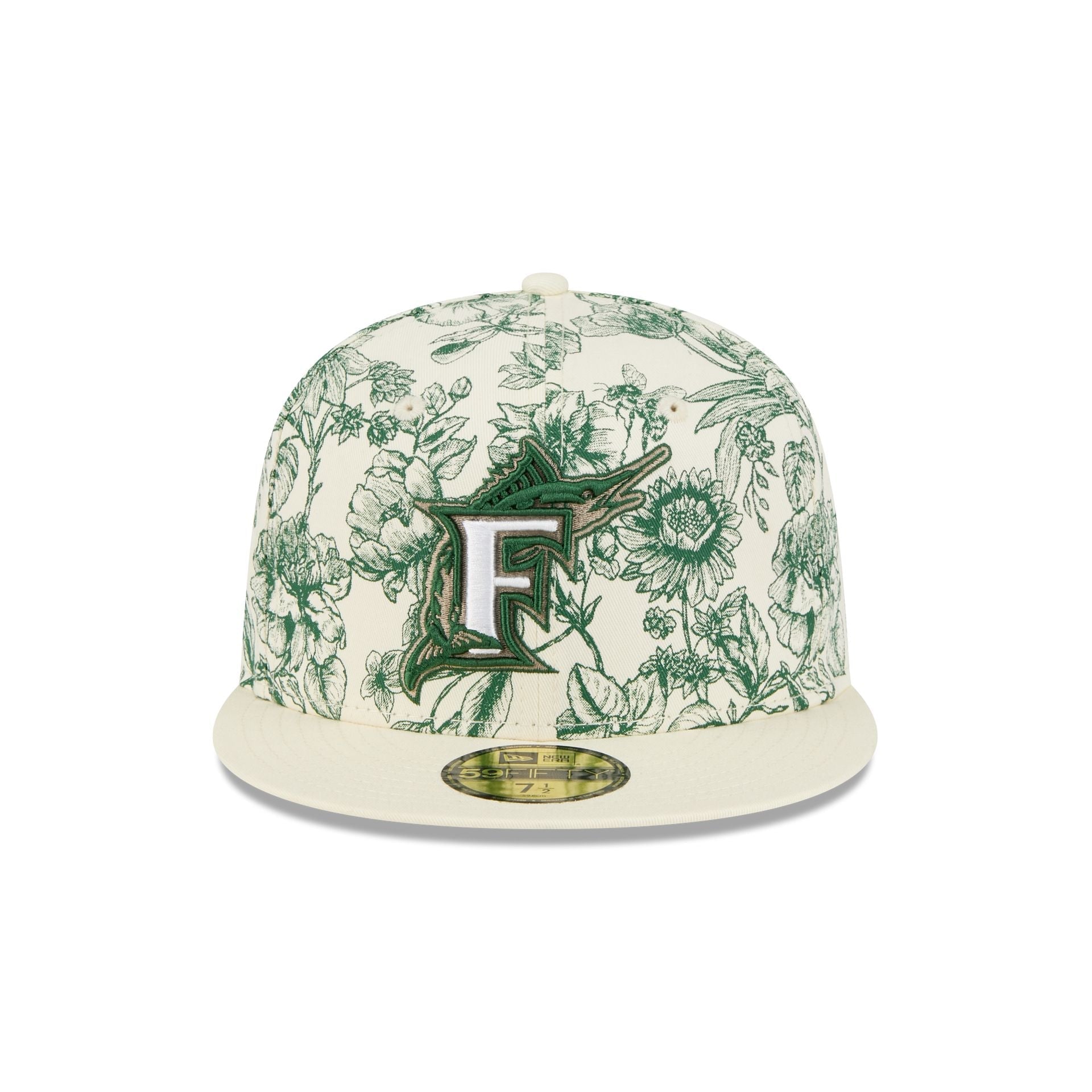 Miami Marlins Spring Floral 59FIFTY Fitted Hat