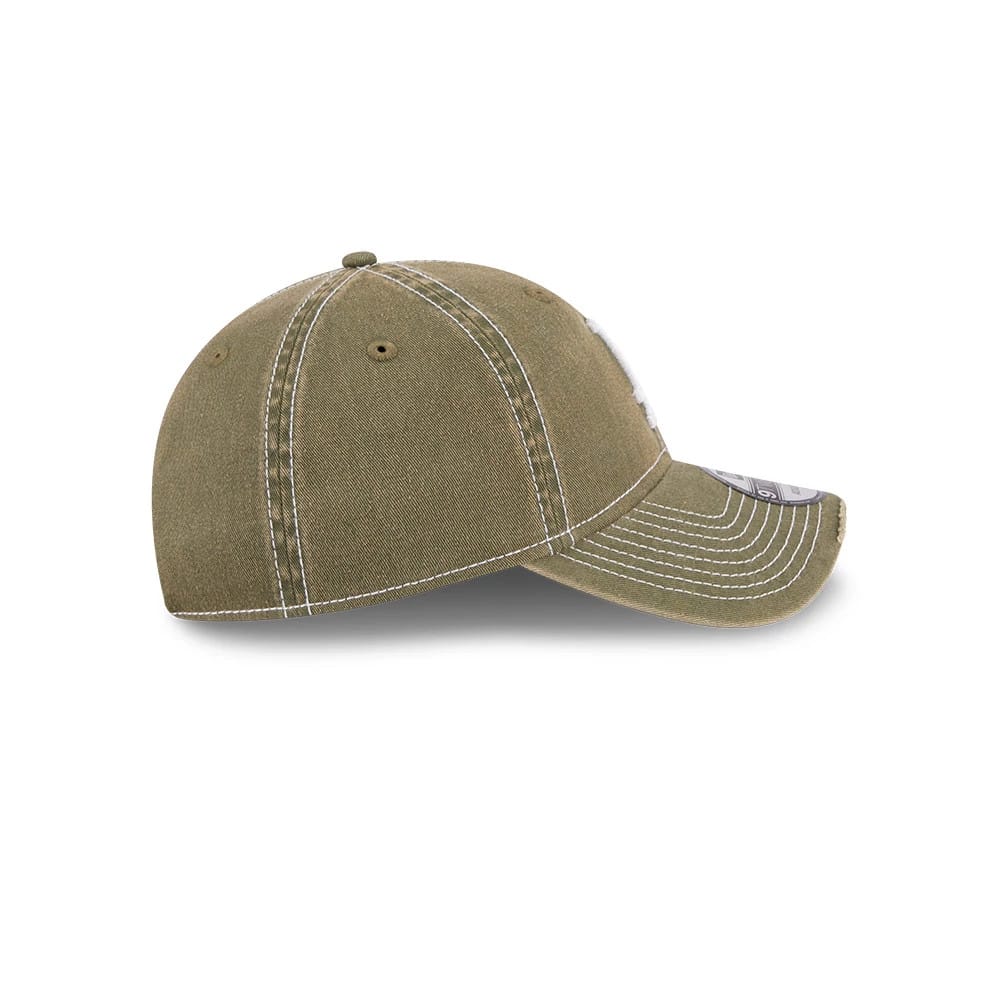 LA Dodgers MLB Stencil Distressed Green 9TWENTY Adjustable Cap