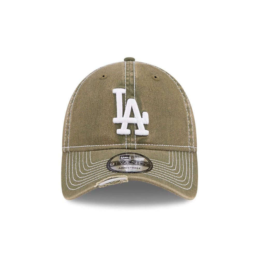 LA Dodgers MLB Stencil Distressed Green 9TWENTY Adjustable Cap