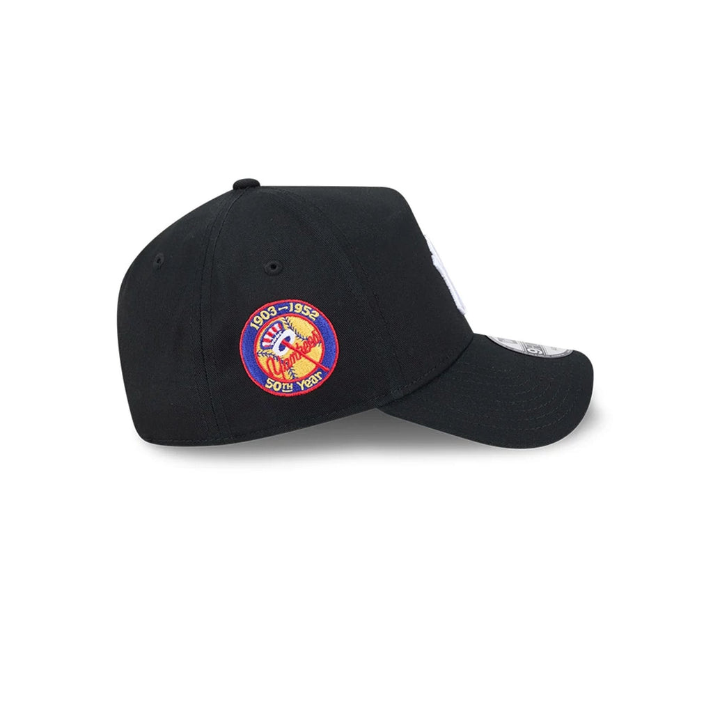 Yankees MLB Cooperstown Anniversary Black 9FORTY A-Frame Adjustable Cap