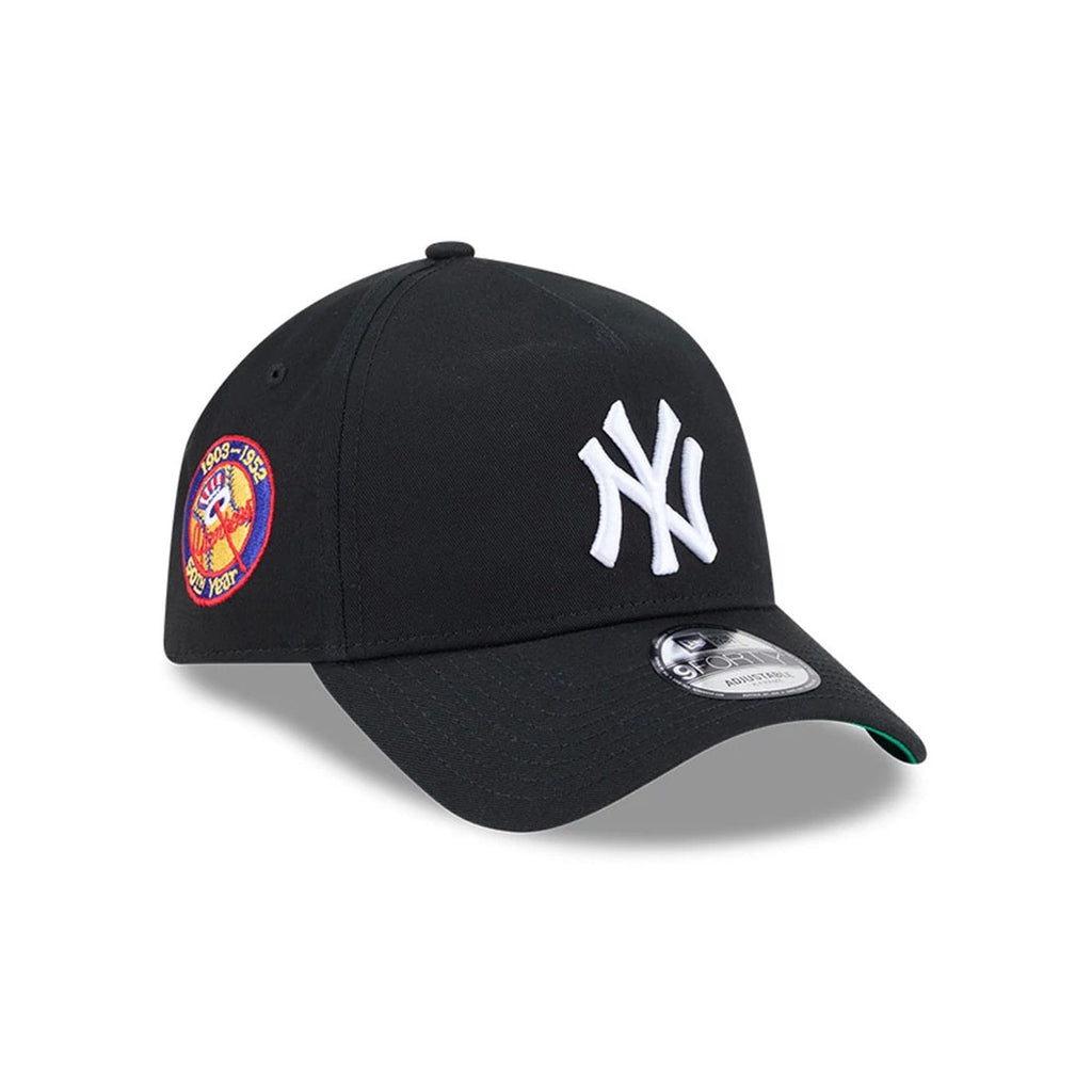 Yankees MLB Cooperstown Anniversary Black 9FORTY A-Frame Adjustable Cap