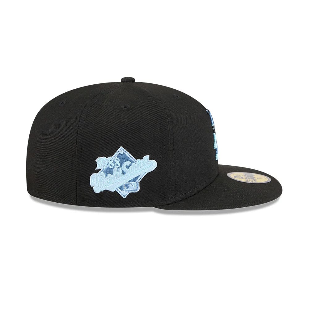 LA Dodgers MLB Camo Infill Black 59FIFTY Fitted Cap