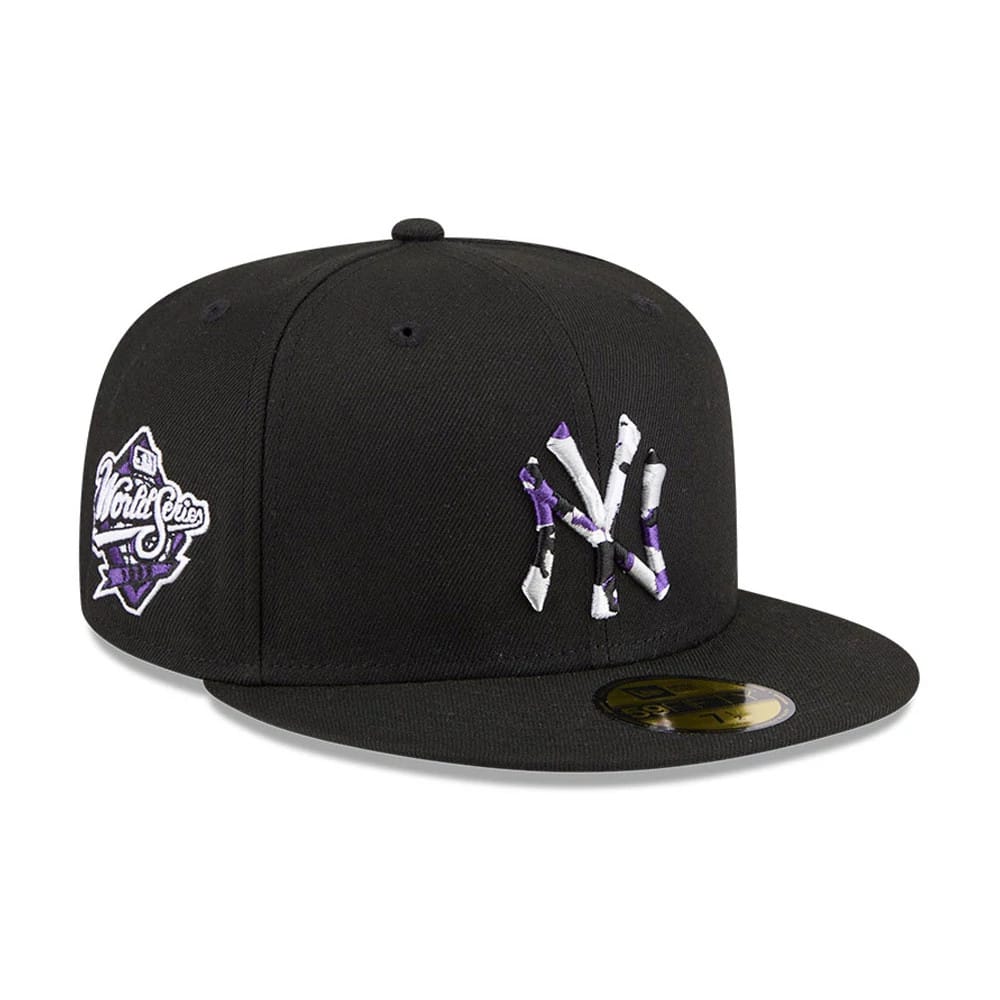 New York Yankees MLB Camo Infill Black 59FIFTY Fitted Cap