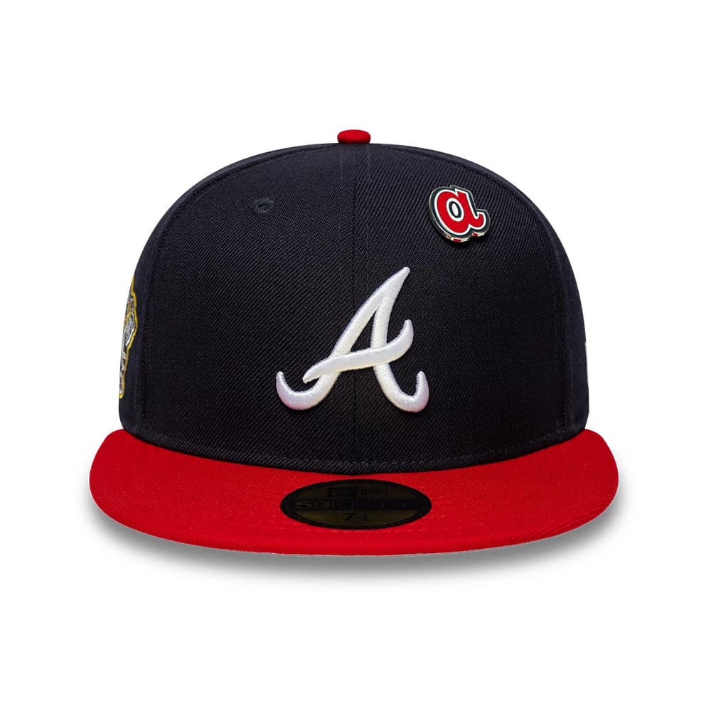 Atlanta Braves MLB Icon Navy & Red 59FIFTY Fitted Cap