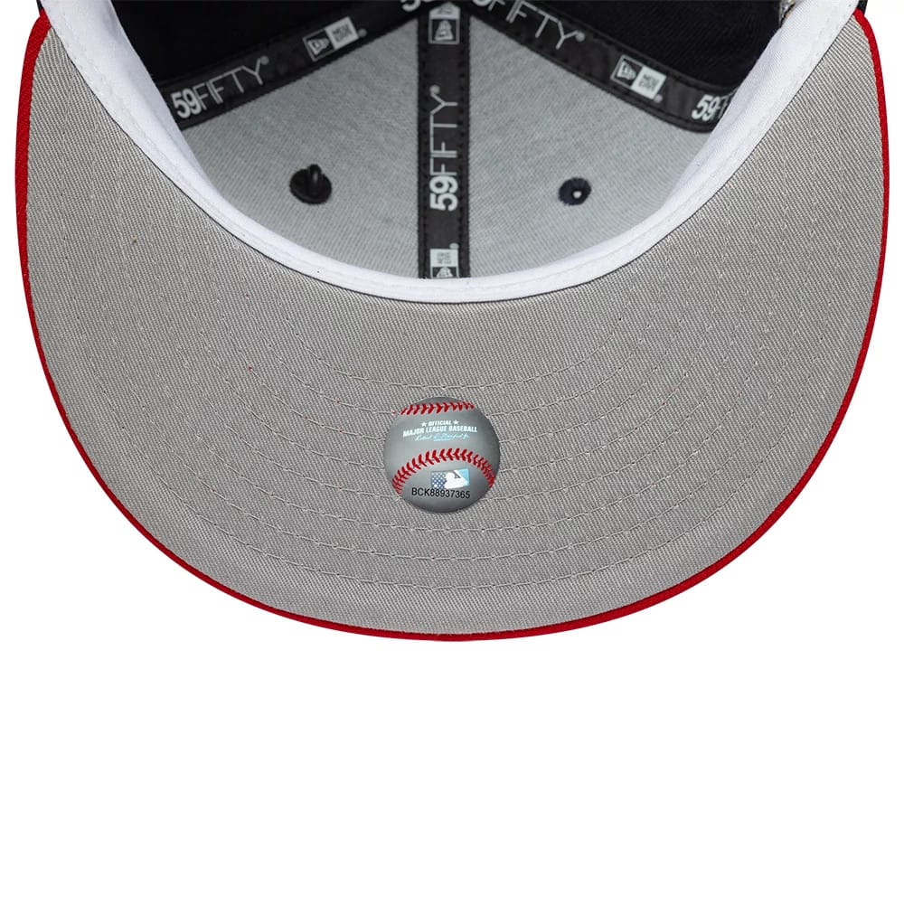 Atlanta Braves MLB Icon Navy & Red 59FIFTY Fitted Cap