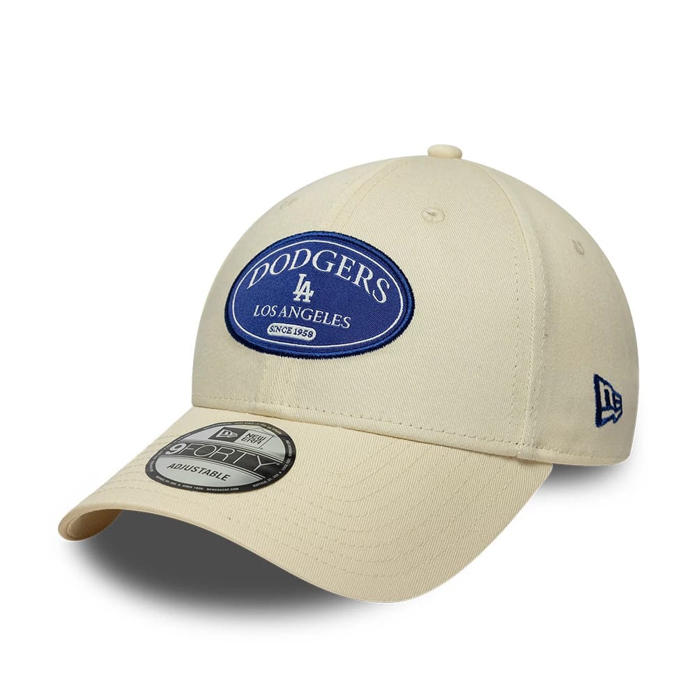 LA Dodgers MLB Patch Cream 9FORTY Adjustable Cap