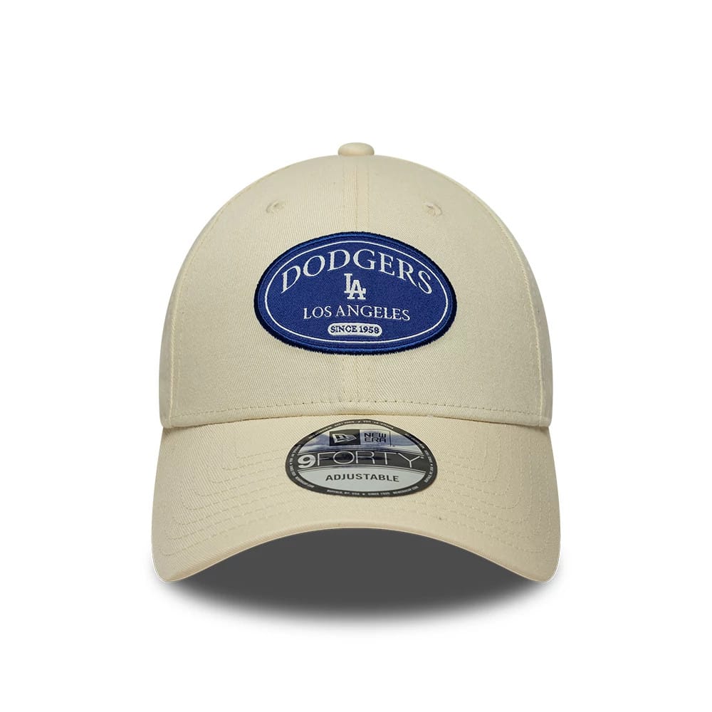 LA Dodgers MLB Patch Cream 9FORTY Adjustable Cap
