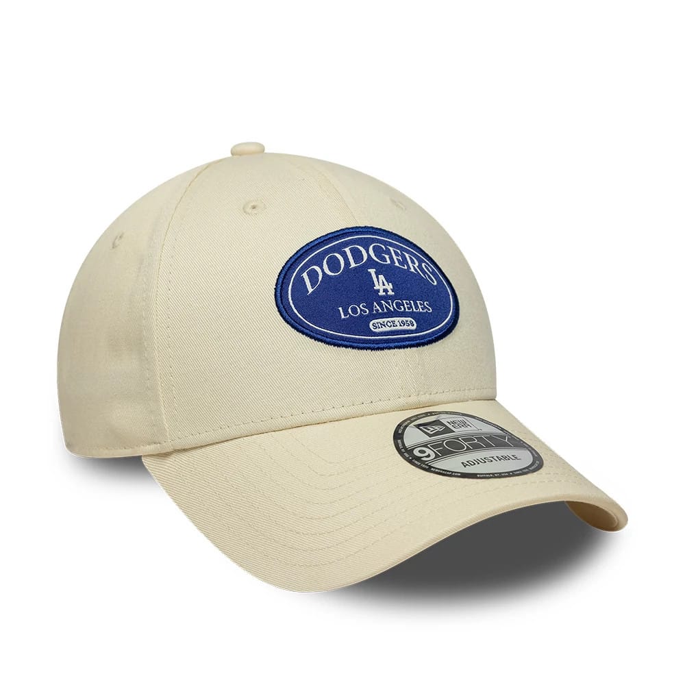 LA Dodgers MLB Patch Cream 9FORTY Adjustable Cap