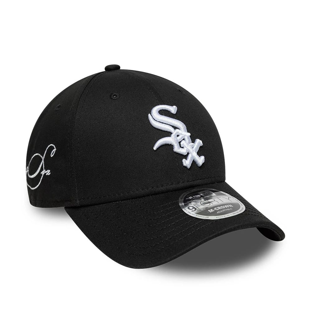 Chicago White Sox MLB Side Script Black 9FORTY M-Crown Adjustable Cap