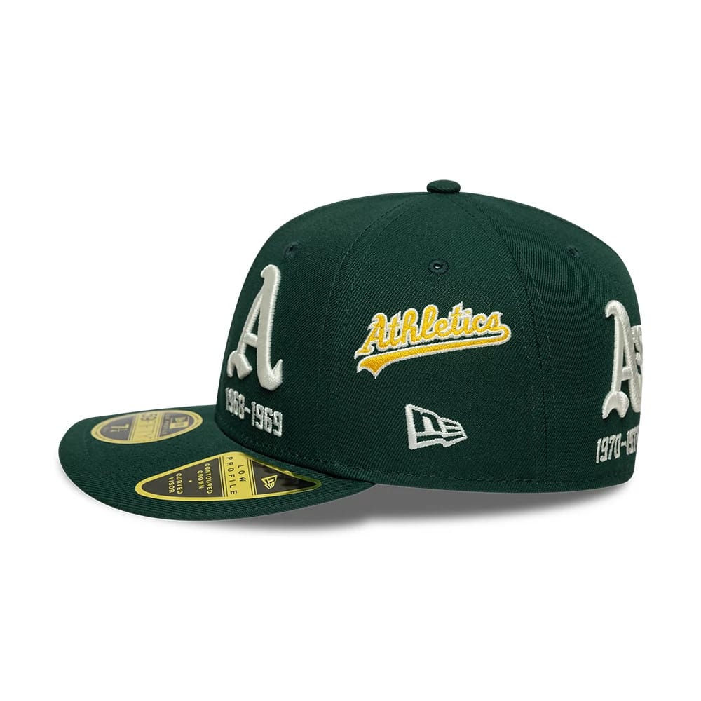 Athletics MLB Historic Dark Green Low Profile 59FIFTY Fitted Cap