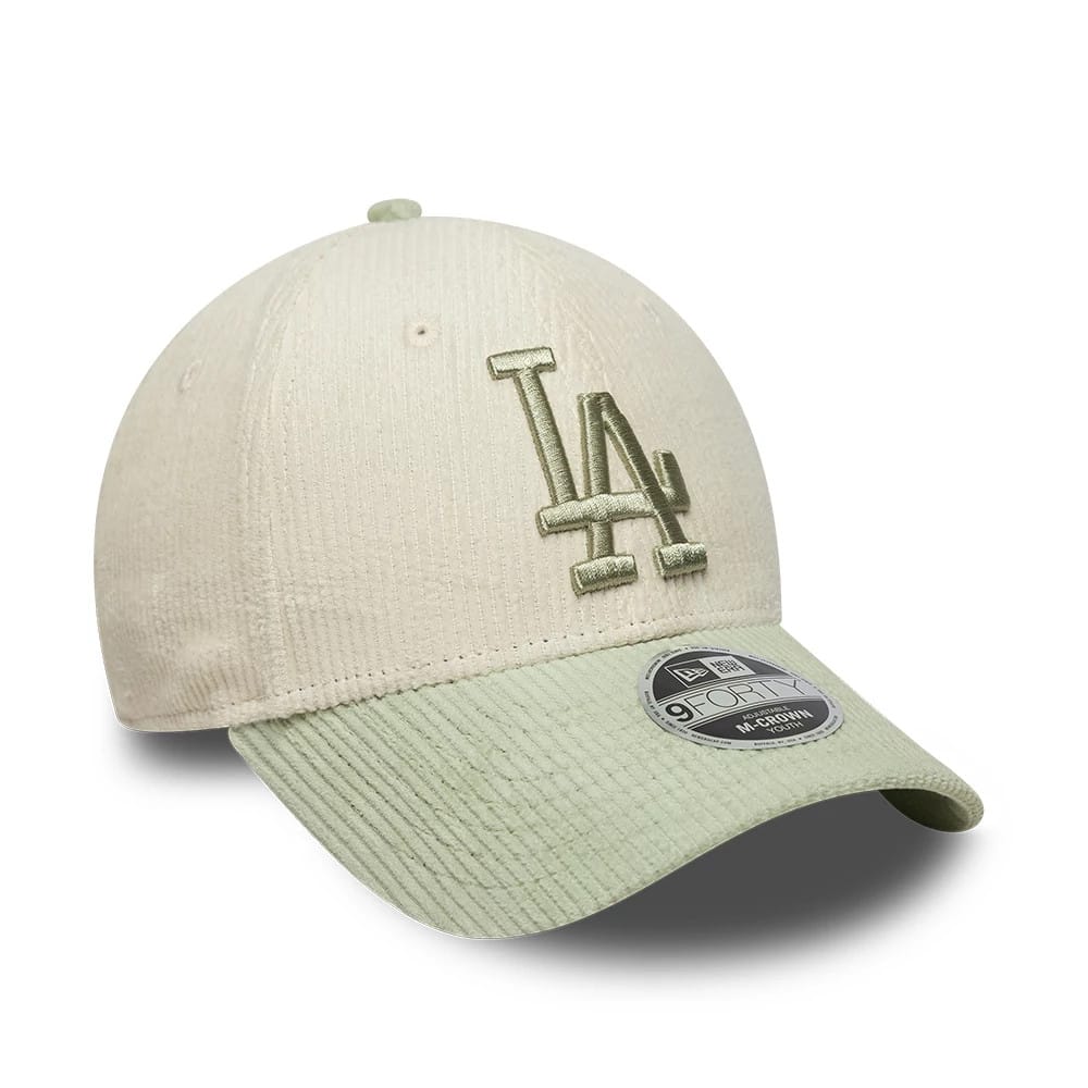 LA Dodgers Youth MLB Cord Cream 9FORTY M-Crown Adjustable Cap