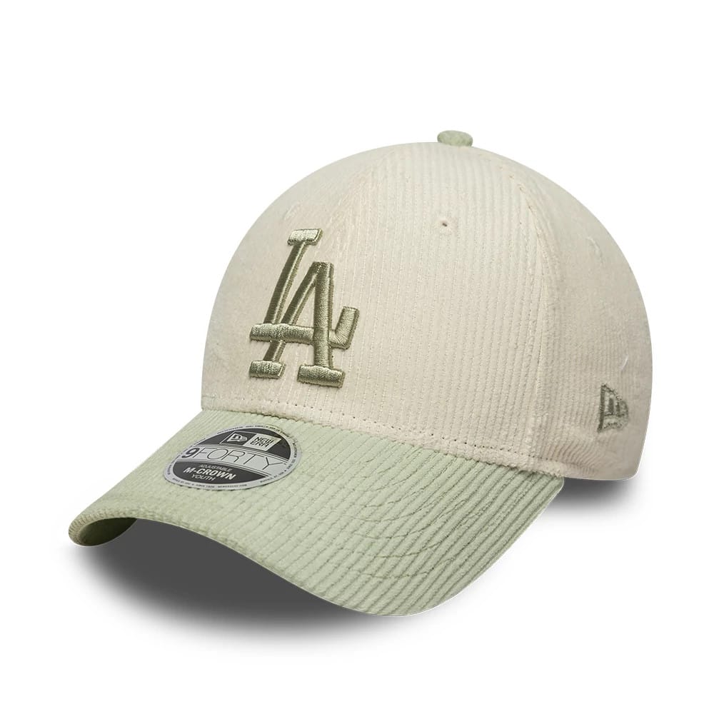 LA Dodgers Youth MLB Cord Cream 9FORTY M-Crown Adjustable Cap