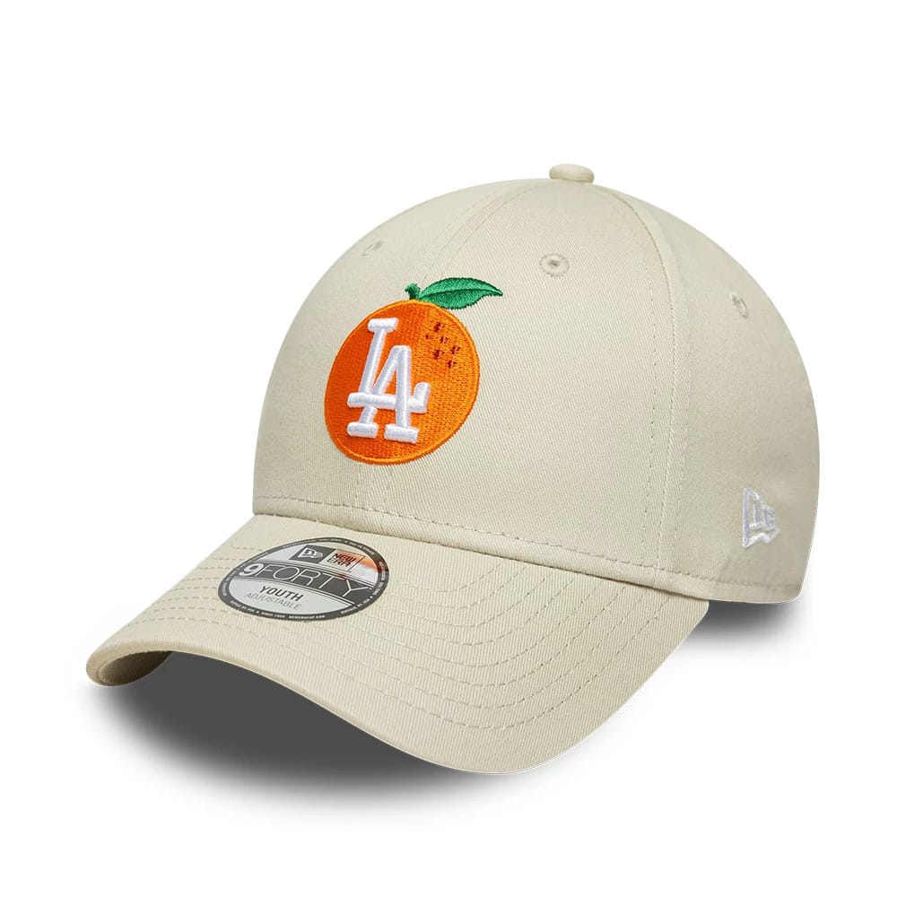 Youth LA Dodgers MLB Fruit Icon Cream 9FORTY Adjustable Cap