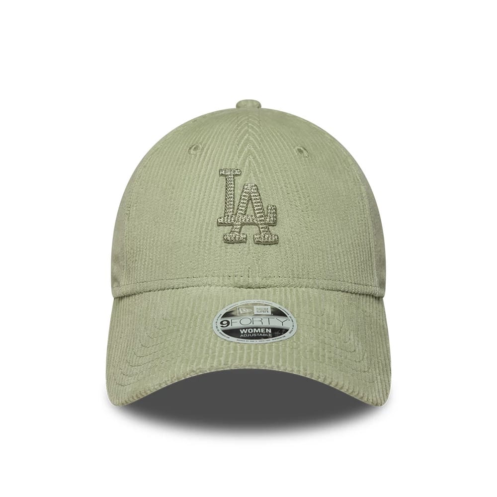LA Dodgers Womens MLB Cord Pastel Green 9FORTY Adjustable Cap