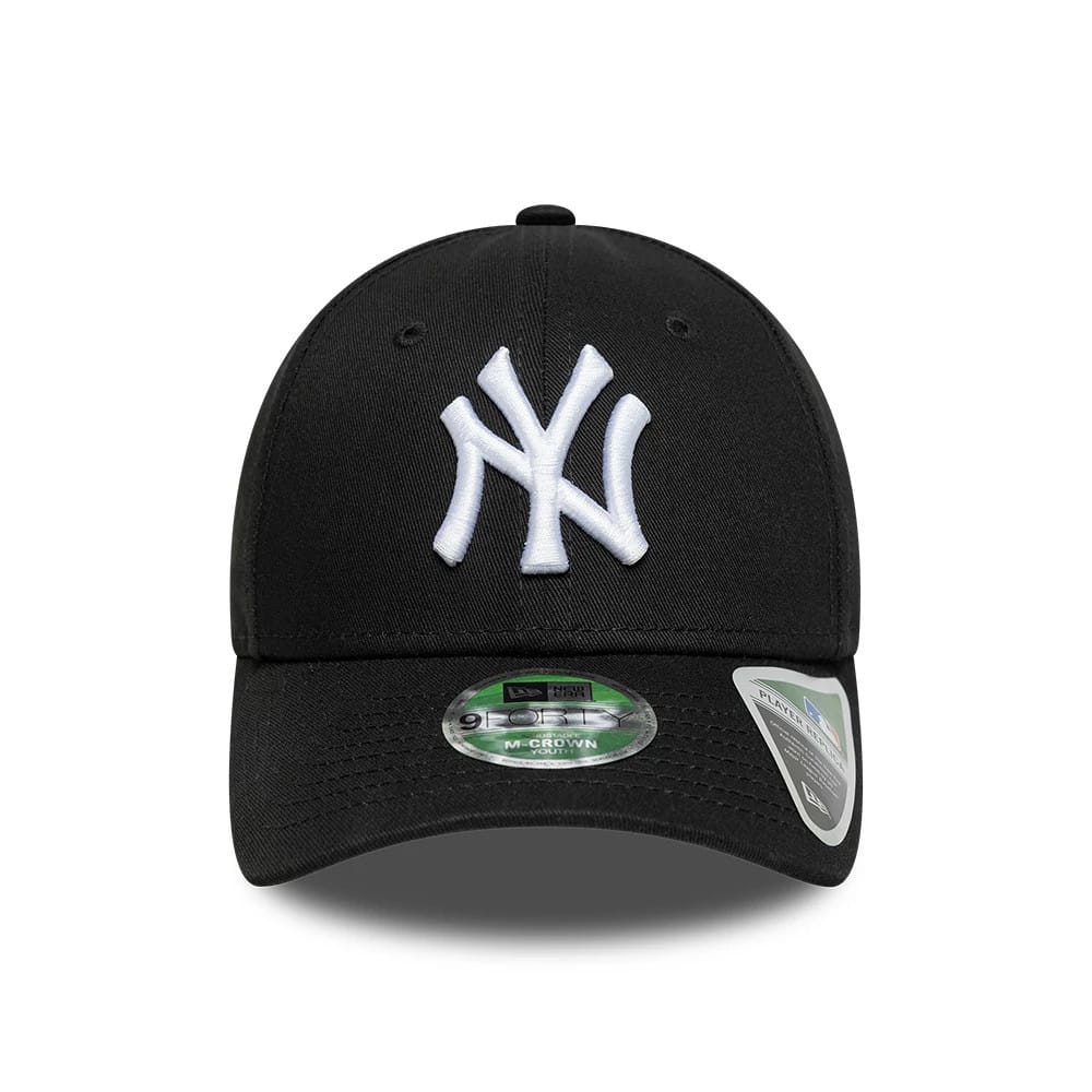 Youth New York Yankees MLB Black 9FORTY M-Crown Adjustable Cap