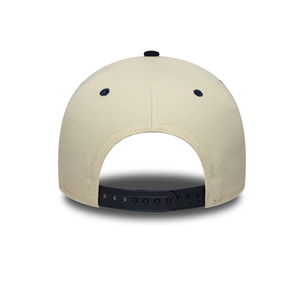New York Yankees MLB Suede Cream & Navy 9FORTY E-Frame Adjustable Cap