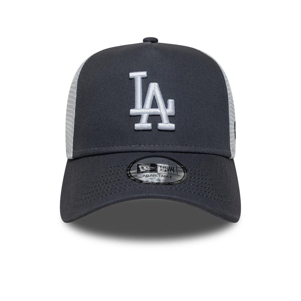 LA Dodgers MLB League Essential Grey 9FORTY A-Frame Trucker Adjustable Cap
