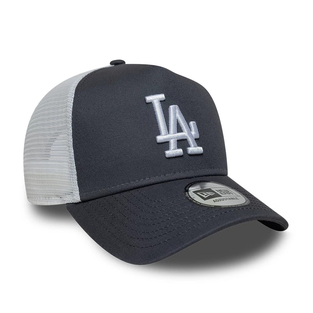 LA Dodgers MLB League Essential Grey 9FORTY A-Frame Trucker Adjustable Cap
