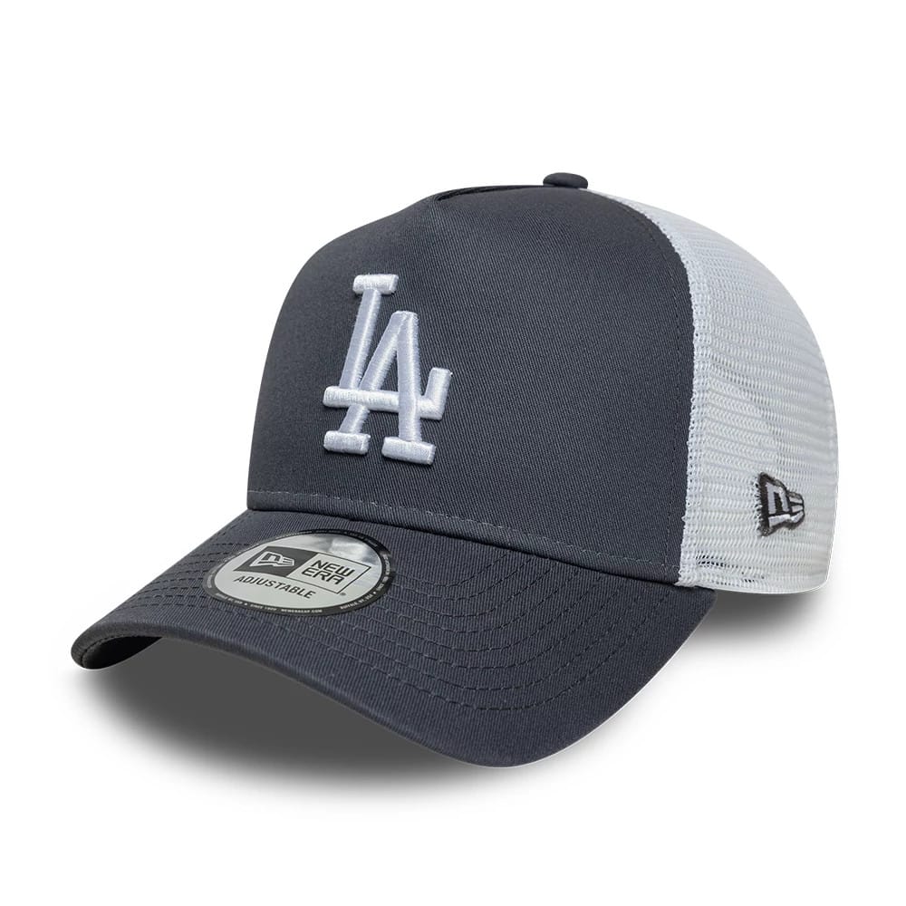 LA Dodgers MLB League Essential Grey 9FORTY A-Frame Trucker Adjustable Cap