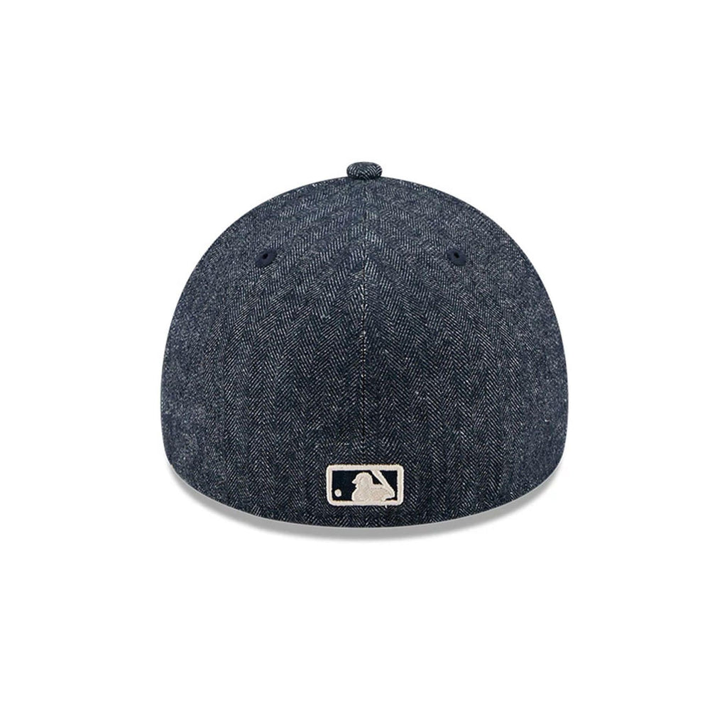 Yankees MLB Herringbone Denim Navy 59FORTY A-Frame Fitted Cap