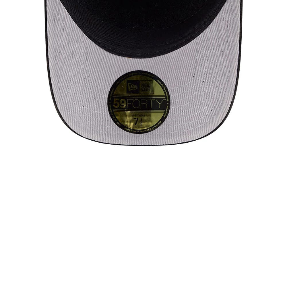 Tigers MLB Snow Wash Cord Black 59FORTY A-Frame Fitted Cap